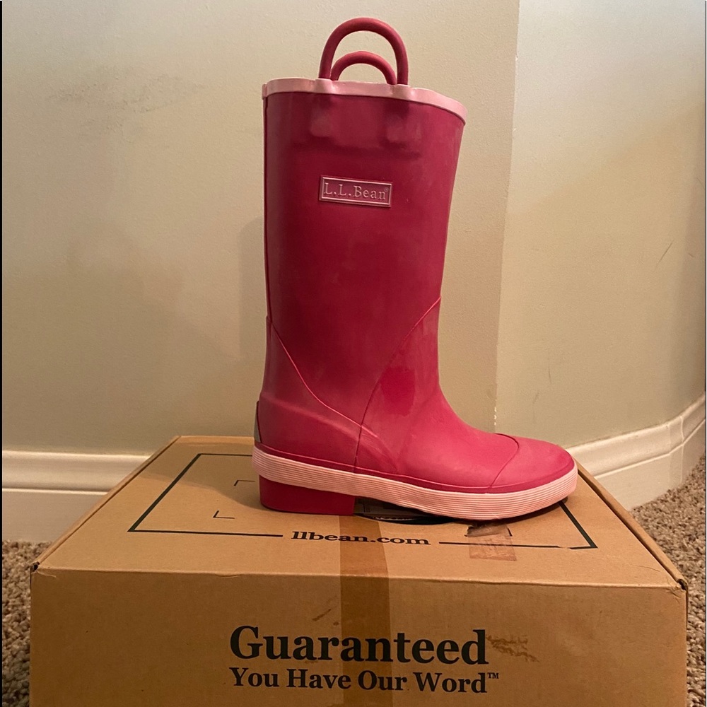 L.L Bean Little Girl Rain Boots